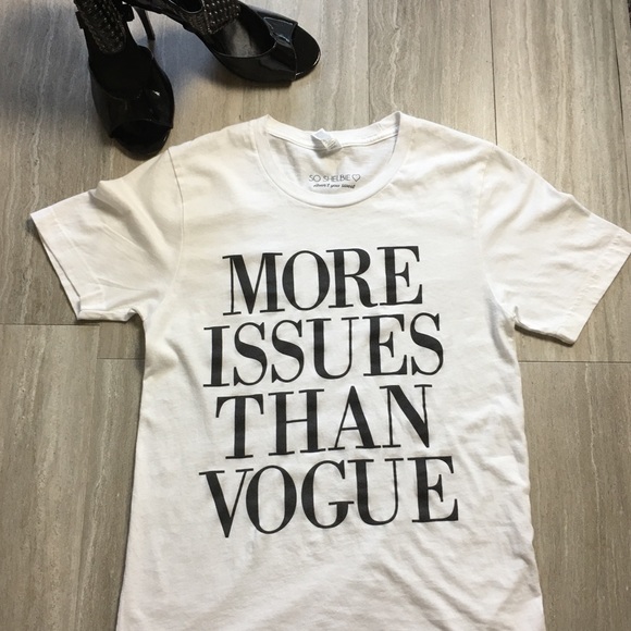 So Shelbie Tops - More issues than Vogue tee.